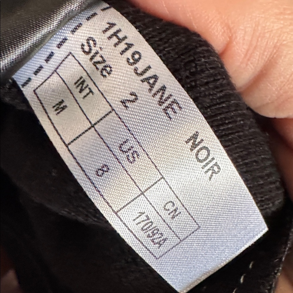 Ba&sh Black Hoodie with White Stitching Jane pullover - Picture 6 of 6